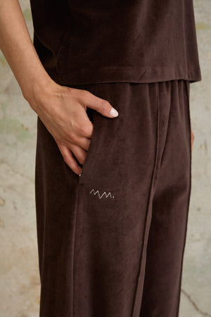 Espresso Velvet Trousers
