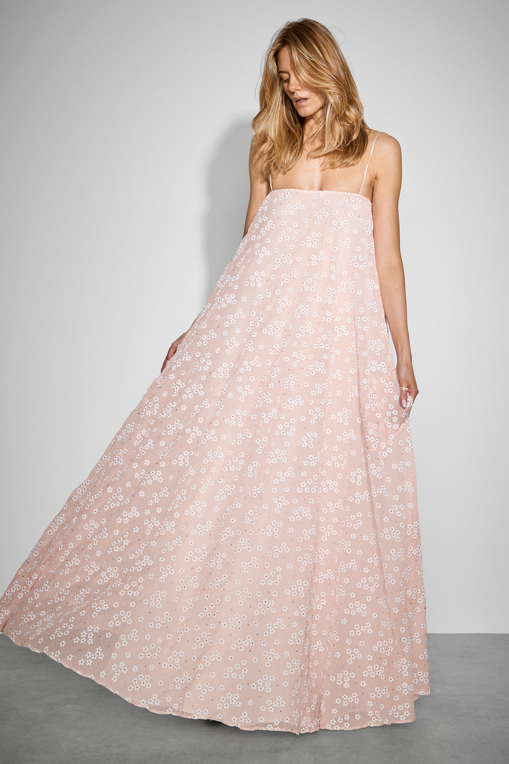 Blossom Maxi Silk Dress – Maria Marinescu
