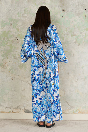 Azure Bloom Kimono