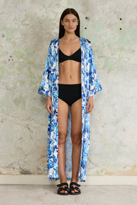Azure Bloom Kimono