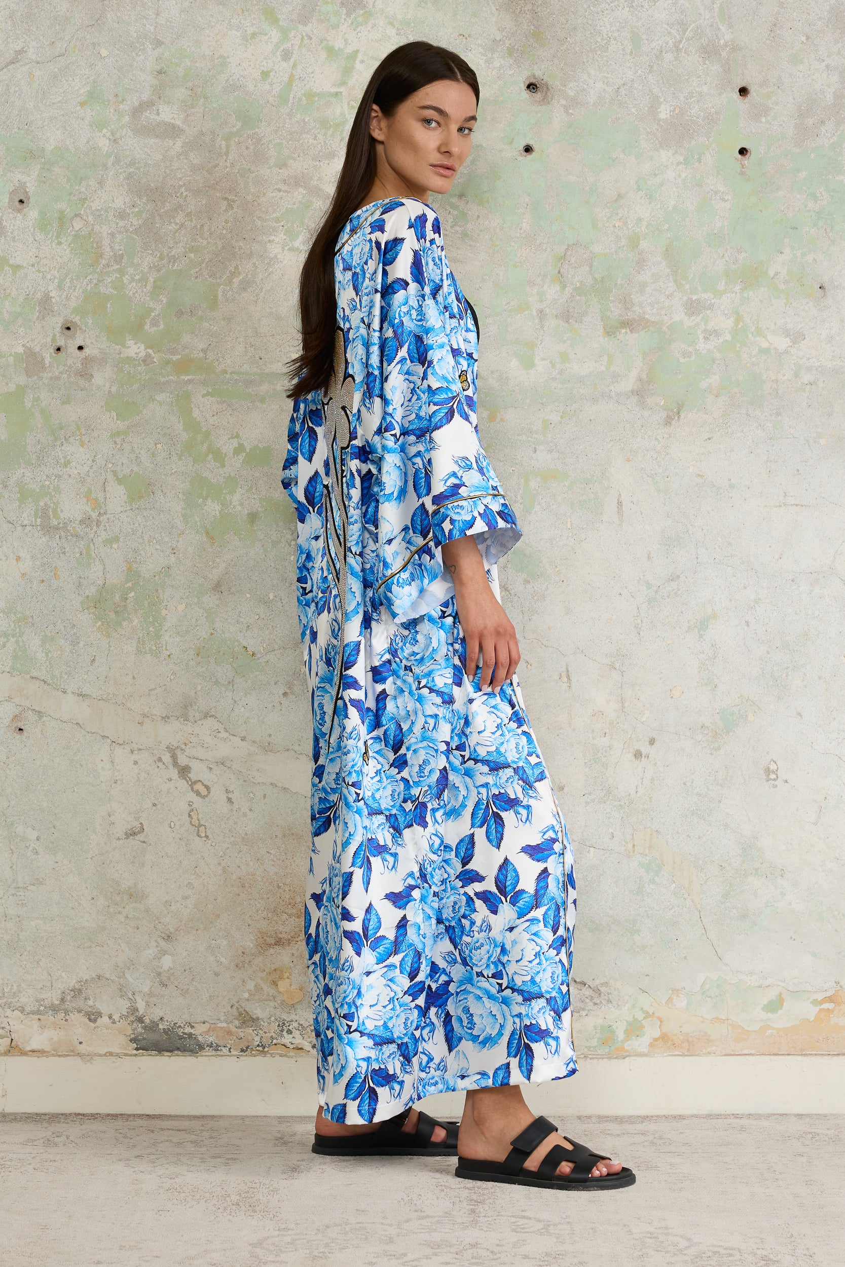 Azure Bloom Kimono