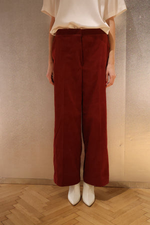 Raya Burgundy Corduroy Trousers